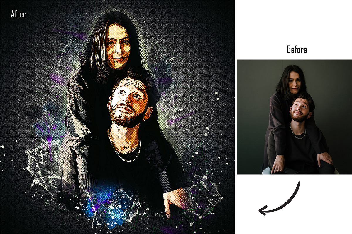 Quick Comic Photoshop Action, an Action Add-On by Presets Pond (Photo 7 of 10)