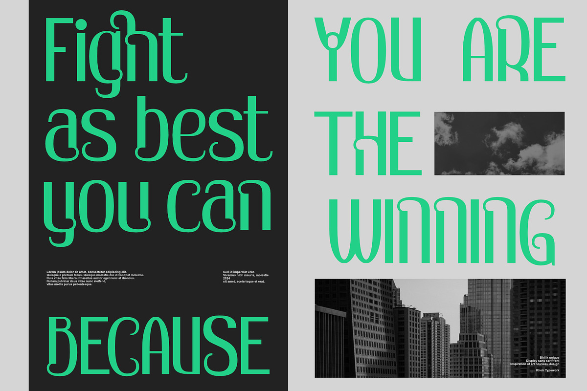 Bhilik - Display Font, a Sans Serif Font by Khoir (Photo 3 of 11)