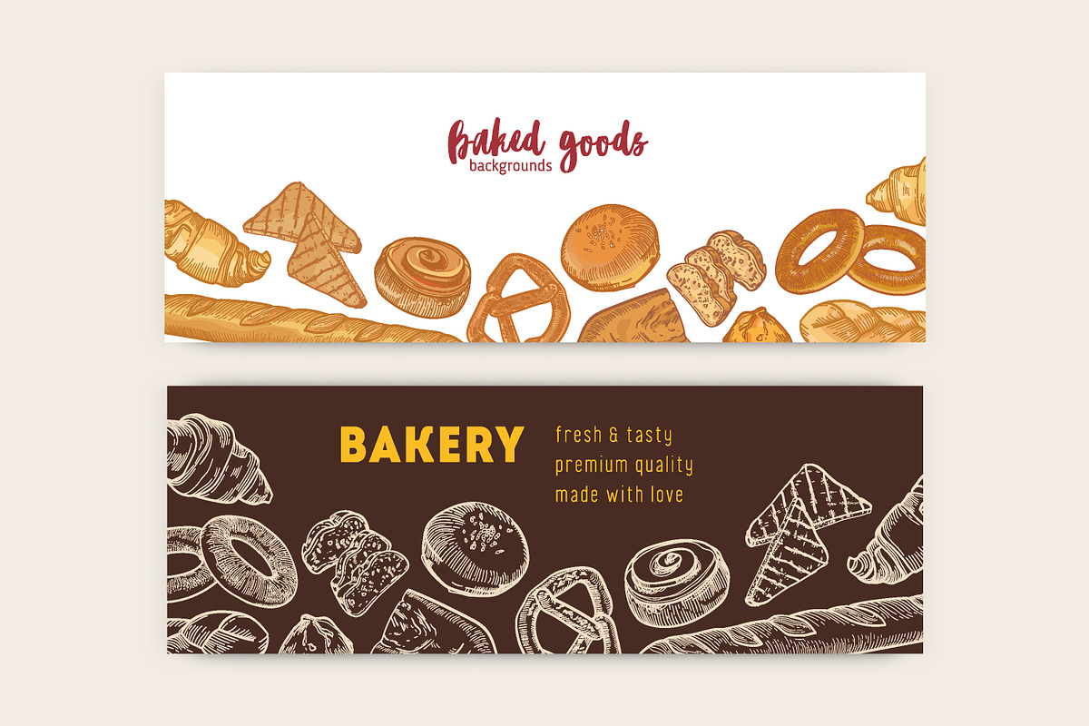 Bakery, hand drawn bundle, a Food Illustration by Good Studio (Photo 13 of 20)