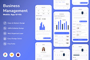 Business Management App UI Kit, an UI Kit Template by Betush (Thumbnail 1 of 2)