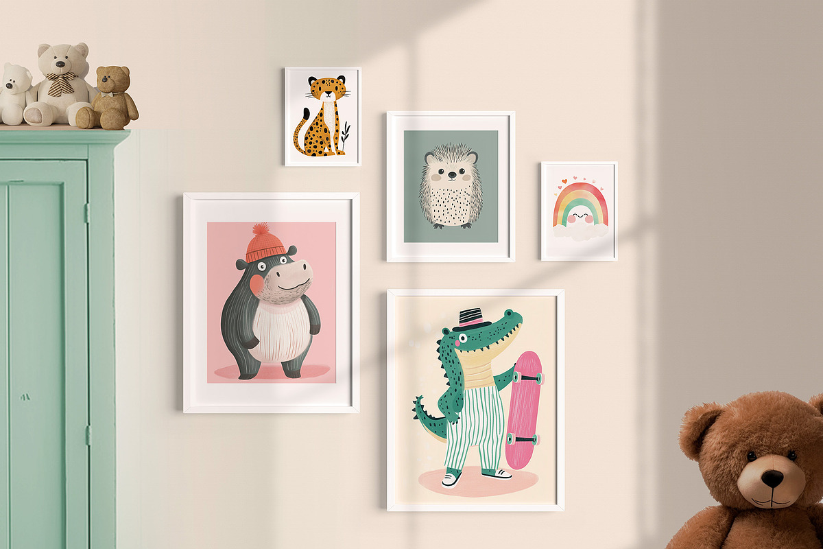 Minimalist Nursery Wall Art Gallery, a Background Graphic by Essentially Nomadic (Photo 3 of 11)
