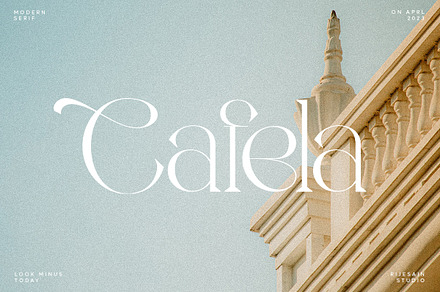 Cafela - Modern Ligature Serif, a Serif Font by LOOK MINUS TODAY