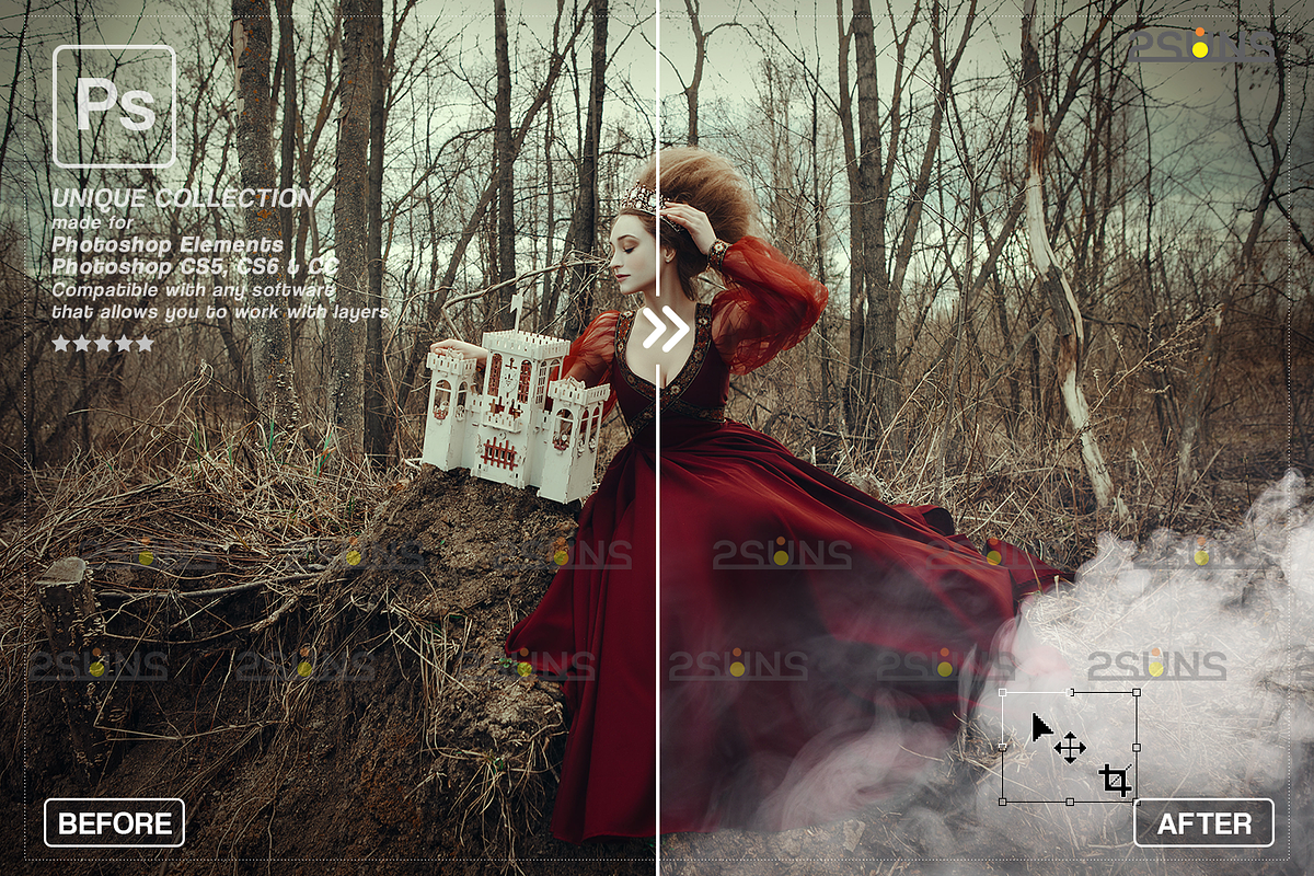 White smoke photo overlay, Fog, an Object Graphic by 2SUNS (Photo 7 of 9)