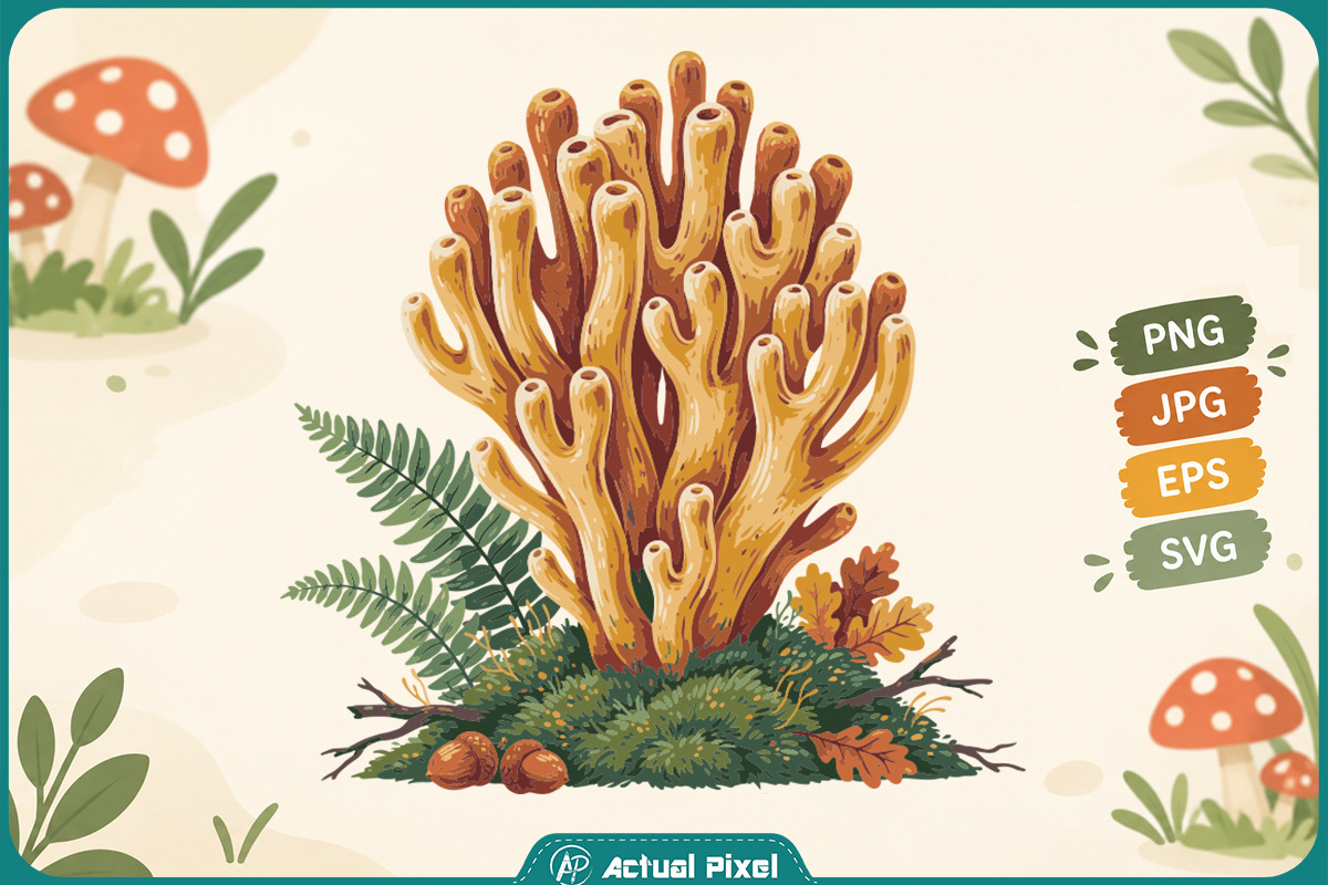 Mushroom Botanical Clipart Bundle, an Object Graphic by Actual Pixel (Photo 20 of 21)
