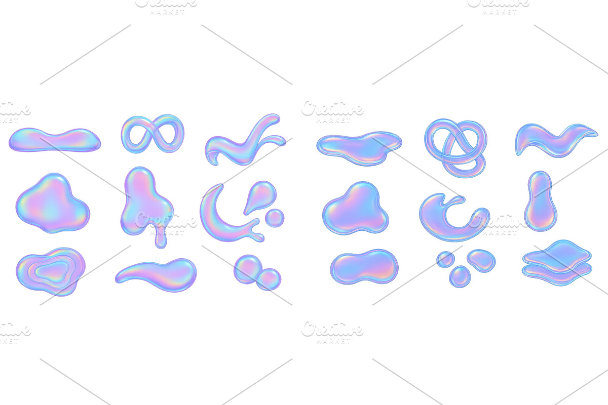 Colorful abstract shapes in, an Illustration by ZinetroN