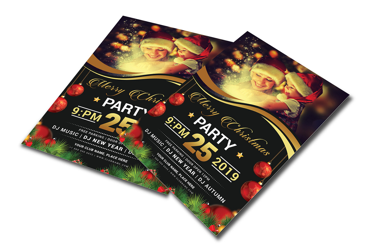 50-Christmas Flyers Bundle, a Flyer Template by AfzaalGraphics (Photo 24 of 49)