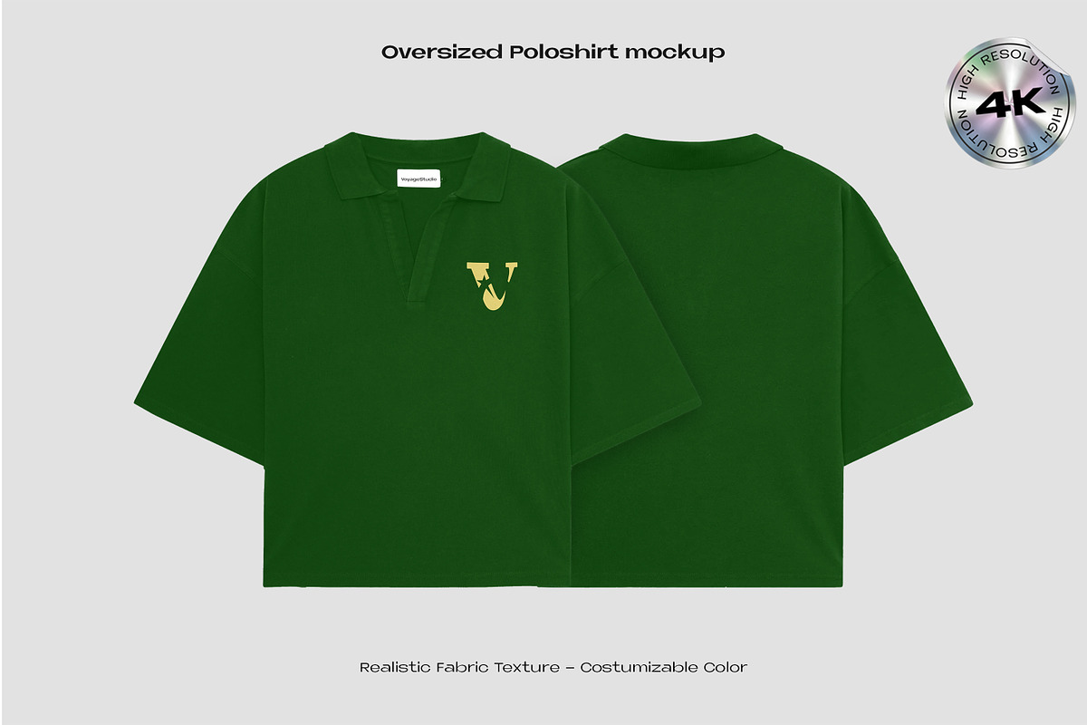 Oversized poloshirt mockup, a Shirt Mockup by Voyage Studio (Photo 1 of 3)