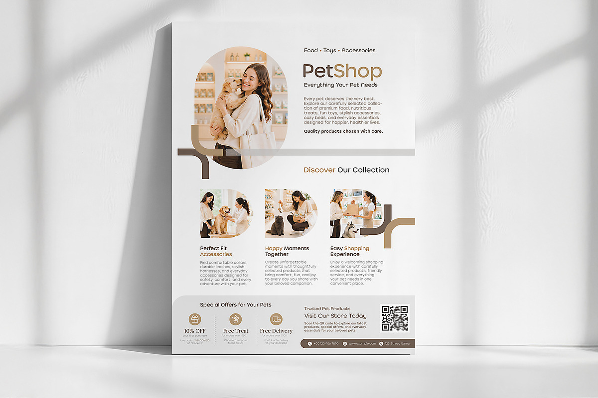 Pet Shop Promotional Poster Template, a Poster Template by WheelieMonkey (Photo 1 of 3)