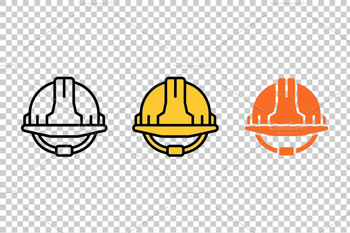 Safety Helmet Vector Icons, an Object Graphic by Artonix (Photo 3 of 3)