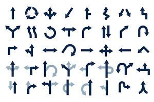 Road arrows. Navigation arrow for, an Object Illustration by LadadikArt