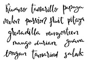 Big set of watercolor exotic fruits, a Food Illustration by Ira Paisley (Thumbnail 3 of 3)