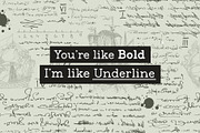 Untold History - Typewriter Font, a Serif Font by Arterfak Project (Thumbnail 1 of 13)