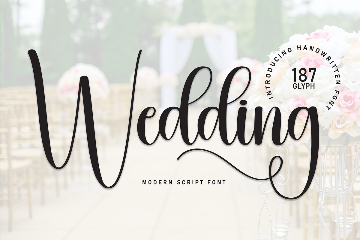 Wedding | Script Font, a Handwritten Font by Scratchones (Photo 1 of 9)