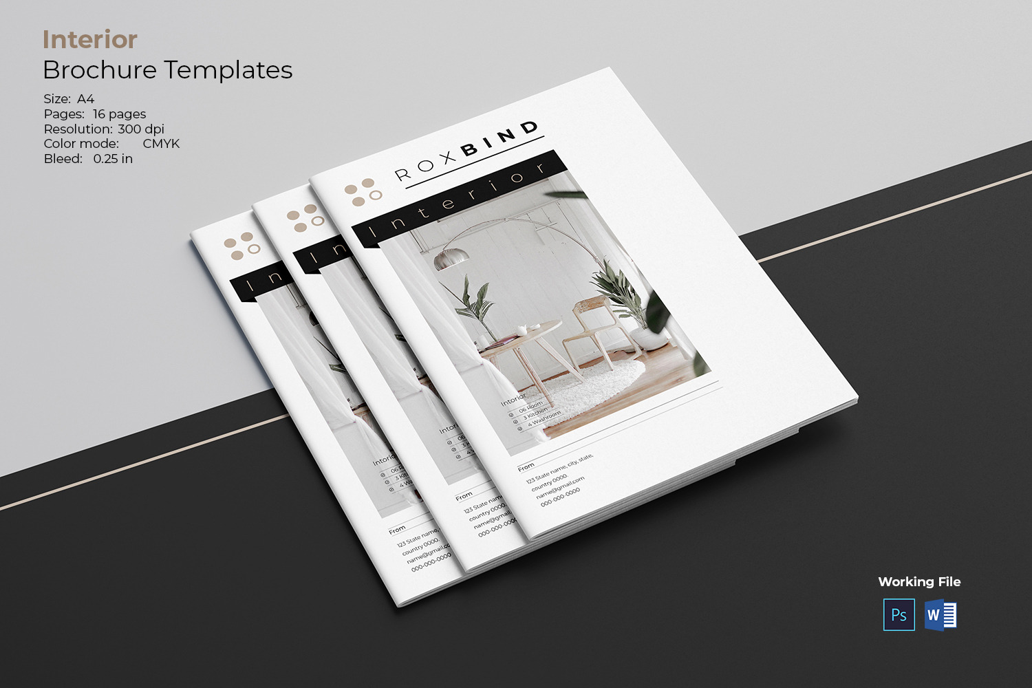 Interior Brochure Templates, a Brochure Template by crazyOWL