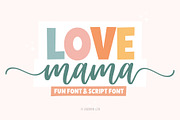 Love Mama - Script Font Duo, a Script Font by Jozoor (Thumbnail 1 of 10)
