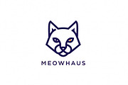 Meowhaus Minimal Cat, a Branding & Logo Template by Logocreative (Thumbnail 2 of 2)