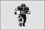 American Football Player SVG Design, an Object Graphic by BeeCraftR (Thumbnail 3 of 3)