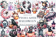 Pastel Goth Halloween clipart, an Illustration by Designworld (Thumbnail 1 of 5)