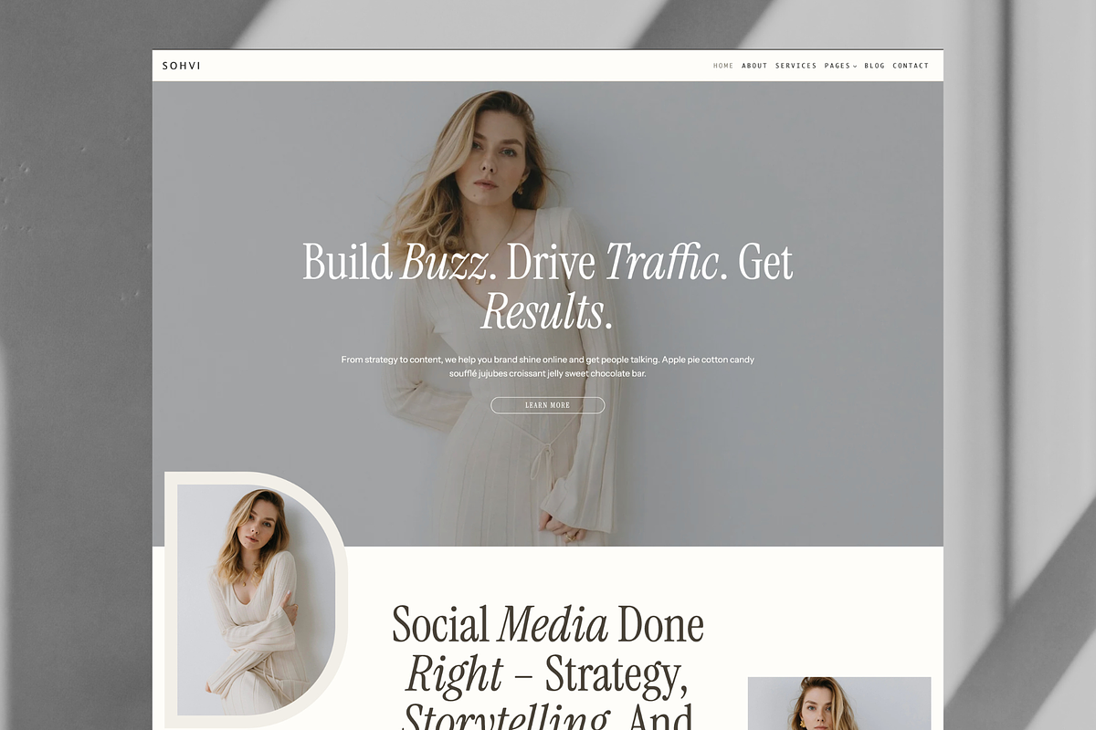 Minimal Portfolio Website Template preview 4
