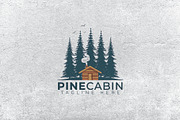Pine Cabin Logo template, a Templates & Theme by Maximum Designstudio (Thumbnail 1 of 2)