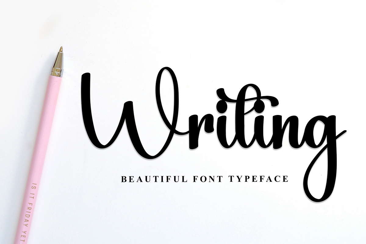 Trending Handmade, a Handwritten Font by FreshTypeINK (Photo 2 of 8)