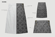 Women skirt mockup, a Bottom Mockup by made_by_nope (Thumbnail 4 of 7)