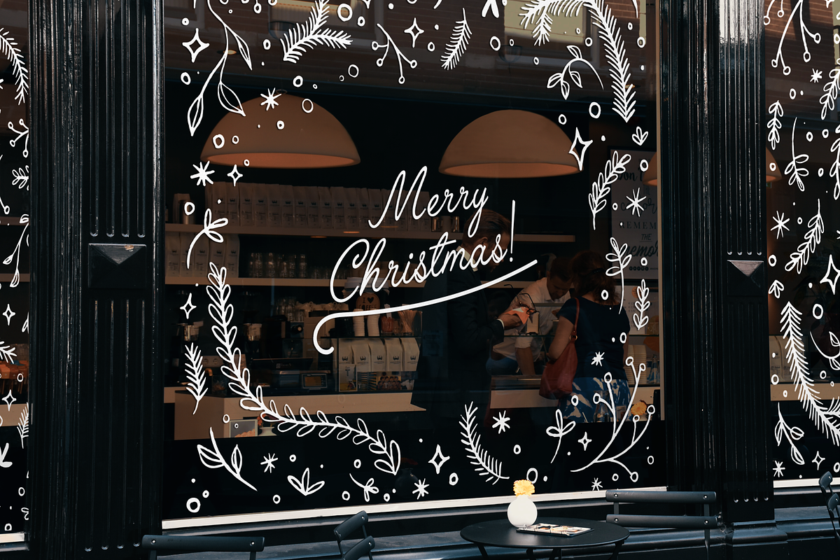 Hand-Drawn Floral Christmas Elements, an Illustration by nyulpsd (Photo 3 of 4)