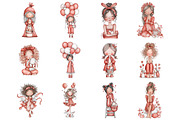 Whimsical Easter Girl Clipart., an Illustration by Designking (Thumbnail 3 of 5)