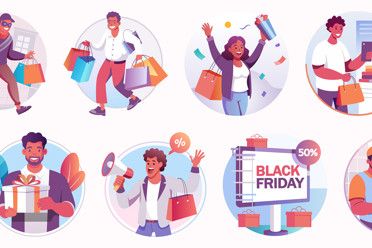 Black Friday Illustration, a Person Illustration by Vectors Market (Photo 6 of 10)