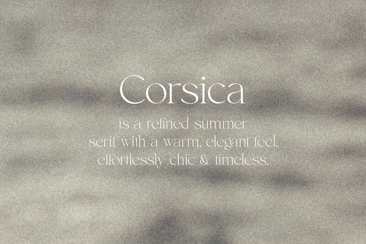 Corsica - Summer Editorial Serif, a Serif Font by mikhailakiyama (Photo 2 of 12)