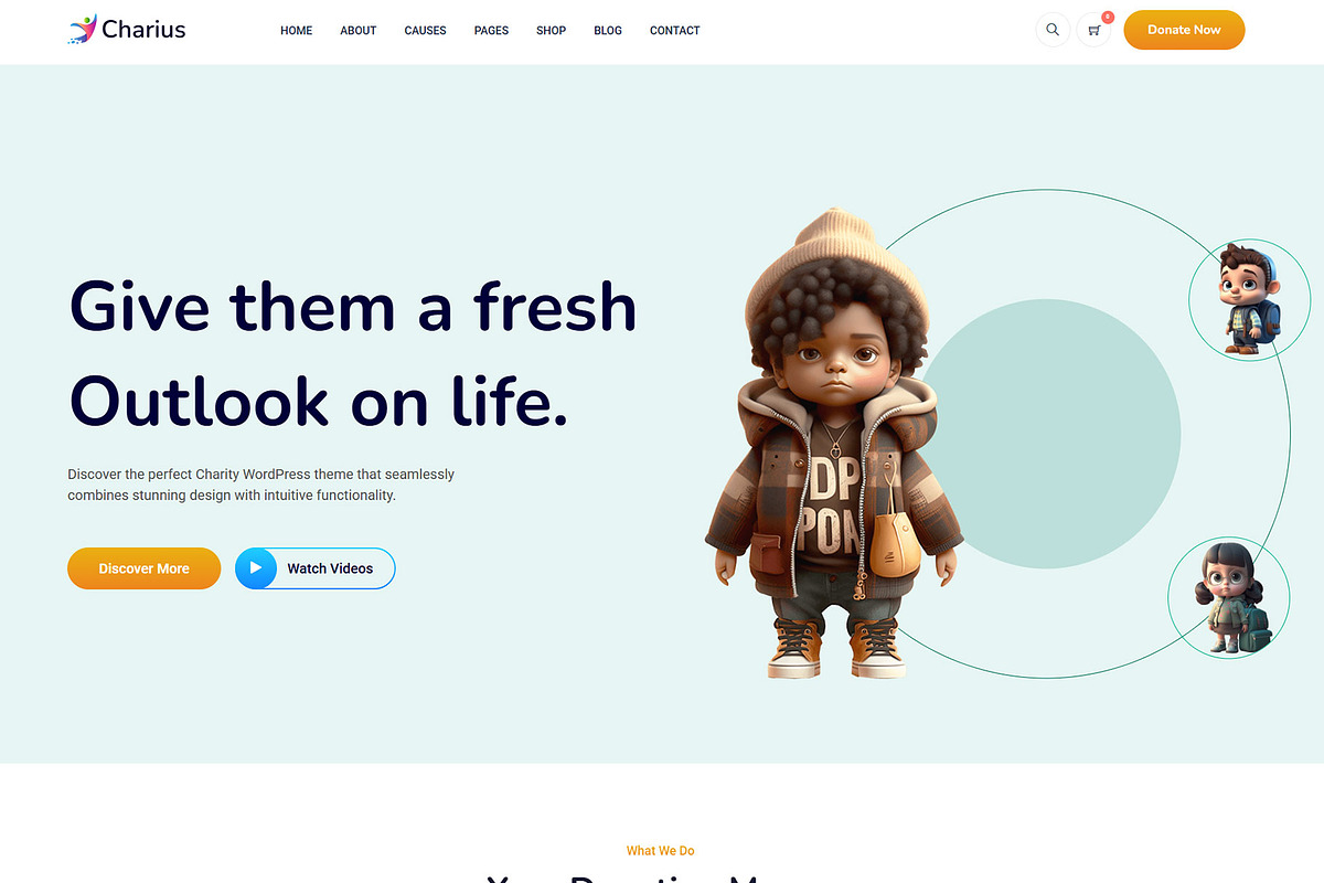 Charius - Charity WordPress Theme, a WordPress Template by NaimaAnjum (Photo 5 of 5)