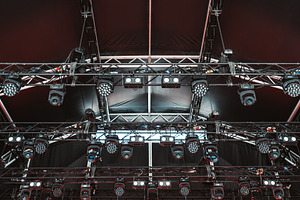Dense concert lighting setup, a Technology Photo by SkyNext