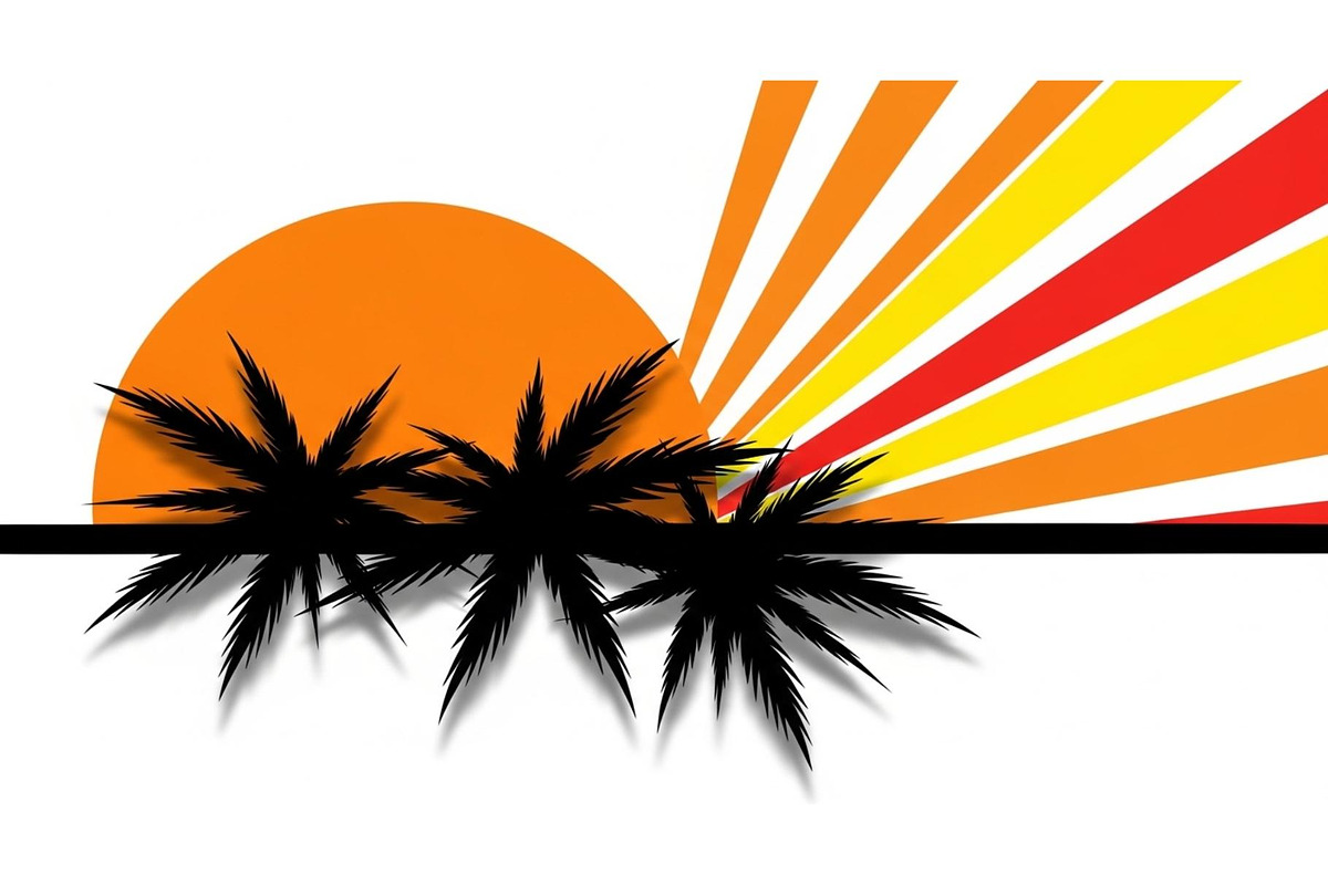 Desert Sunset Landscape Bundle, an Illustration by yasushie (Photo 31 of 31)