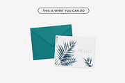 mockup . A2 greeting card, a Print Template by tomodachi studio (Thumbnail 4 of 4)