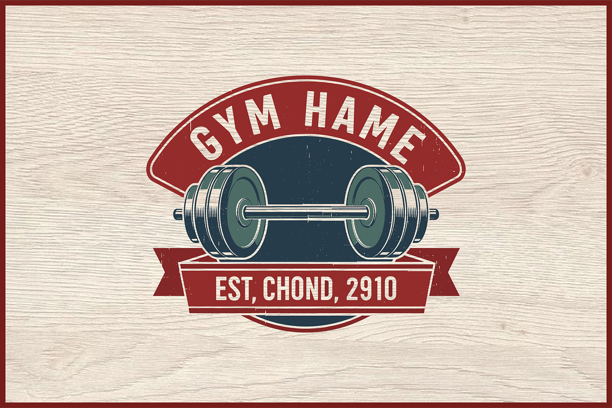 10 Vintage Gym Fitness Badge Logo, a Sport Illustration by Artivon (Photo 5 of 11)