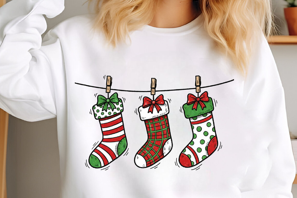 Christmas stockings PNG, an Illustration by Libby Wishes (Photo 2 of 6)
