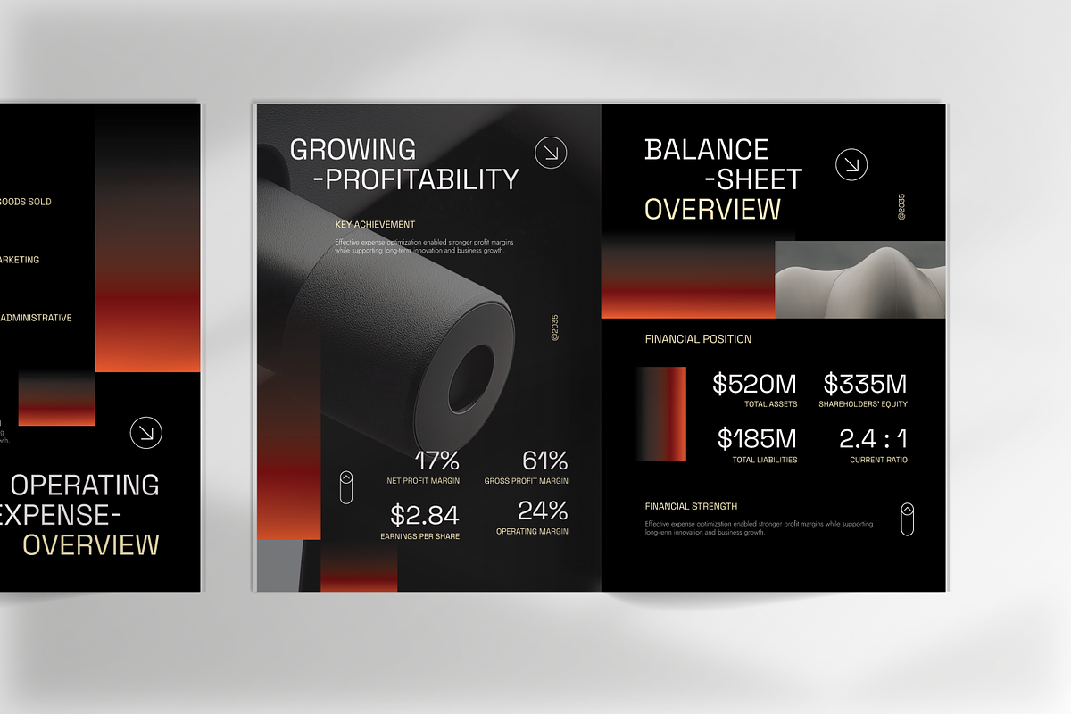 Modern Company Financial Report, a Magazine Template by Annora Studio (Photo 3 of 6)
