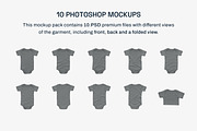 Bella Canvas 100B OnePiece Mockups, a Shirt Mockup by GraphicHero (Thumbnail 2 of 9)