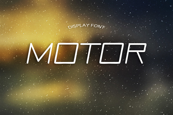 MOTOR font preview 4