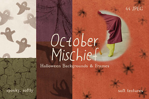 October Mischief Halloween Textures, a Background Graphic by DigARTbyHavroshka