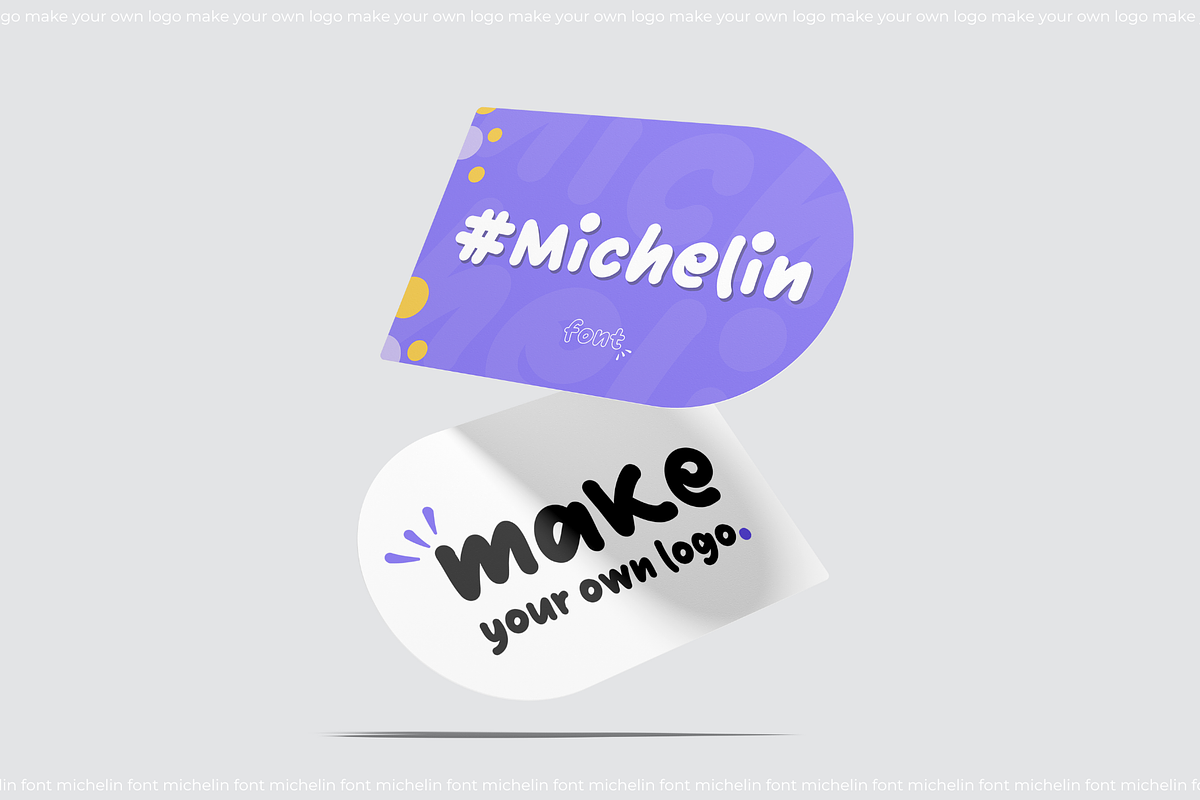 Michelin Friendly Display Font, a Script Font by typendy (Photo 8 of 10)