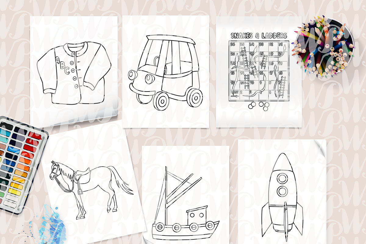 Early Years Colouring Book Template preview 5