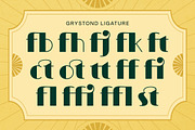 Grystond - Modern Retro Art Deco, a Sans Serif Font by Typia Nesia (Thumbnail 4 of 14)