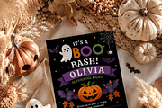 Cute Halloween Birthday Party Invite, an Invitation Template by Arslan (Thumbnail 5 of 5)