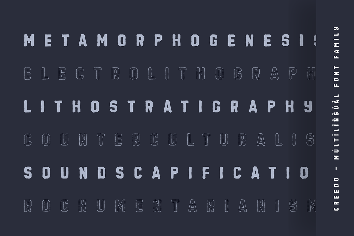 Creedo Typeface Family (46 Fonts), a Handwritten Font by alpercakici (Photo 10 of 11)