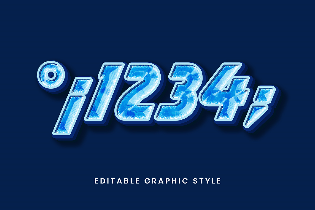 Freeze Crystal Ice Text Effect preview 2