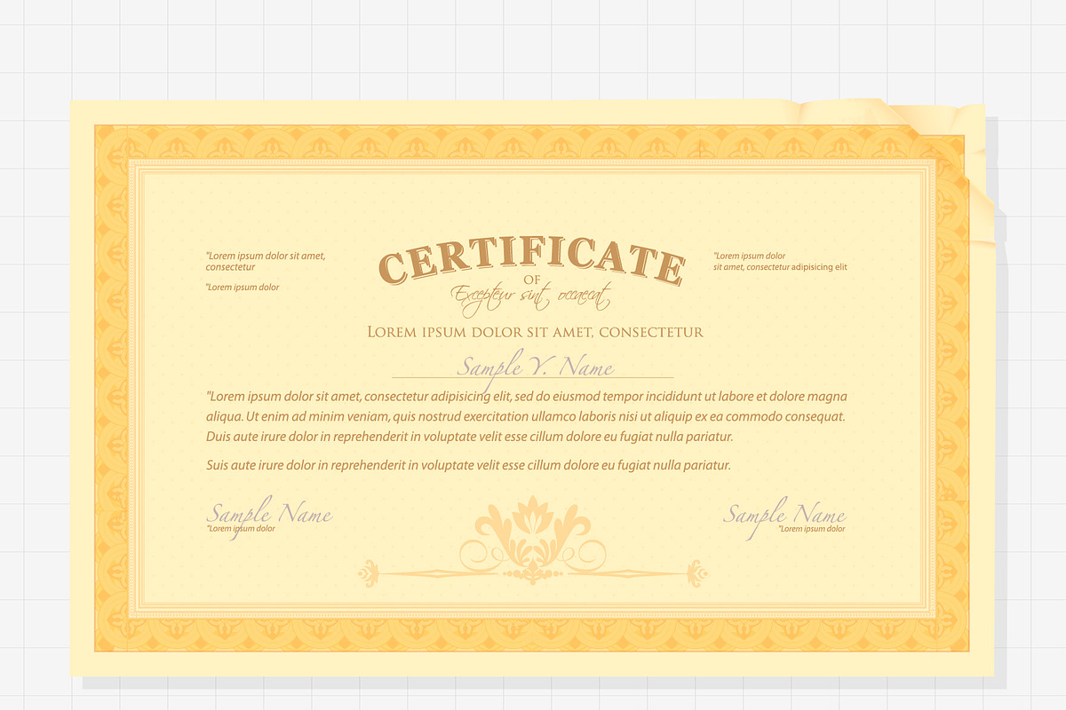 Vintage style Certificate, a Decorative Illustration by Noka Studio (Photo 1 of 2)