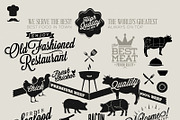 Vintage premium restaurant elements, an Animal Illustration by Noka Studio (Thumbnail 1 of 2)
