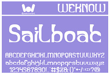 Sailboat font