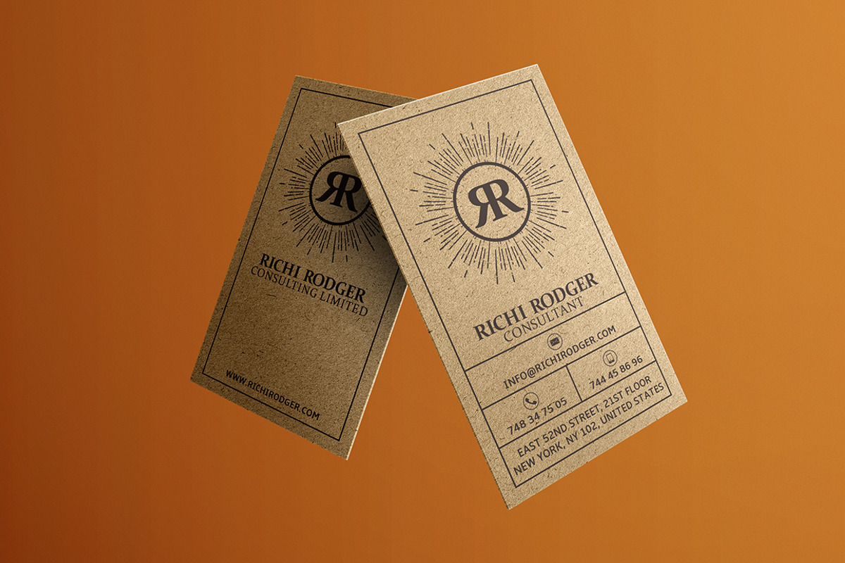 Kraft Paper Business Card, a Business Card Template by Marvel (Photo 3 of 5)